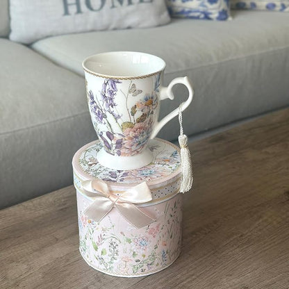 STP GOODS Porcelain Tea/Coffee Cup in Gift Box Fine Porcelain Coffee Cup Tea - Image 2