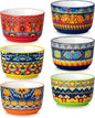 vancasso Ramekins 6 oz Oven Safe, Bohemian Style Creme Brulee Ramekin Set of 6 by vancasso