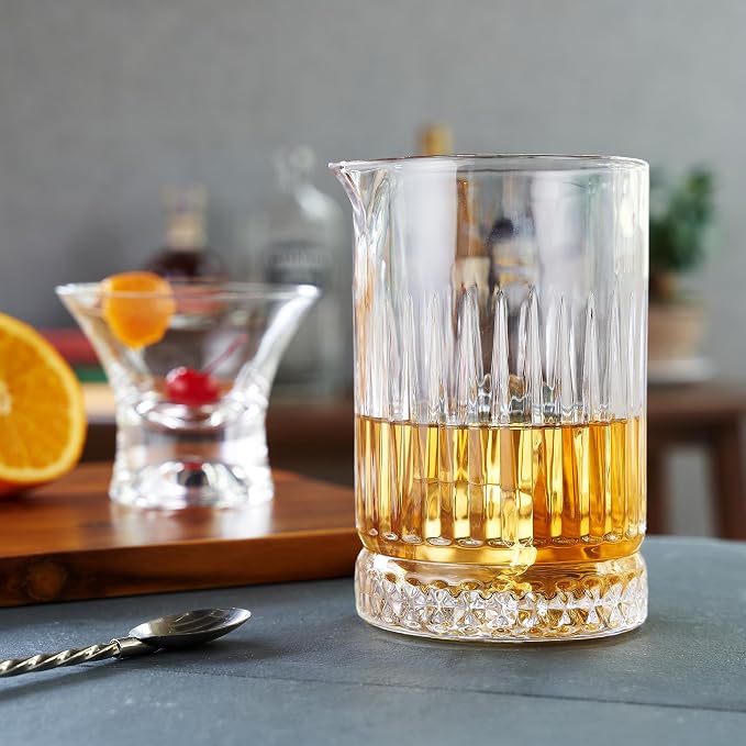 Viski Pedestal Crystal Cocktail Mixing Glass Perfect - Image 5