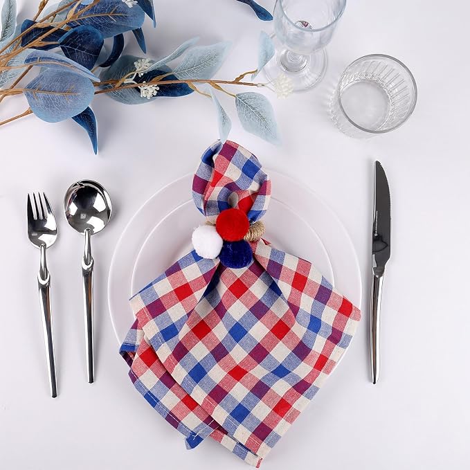 wonlex Patriotic Napkin Ring Holders - Image 2