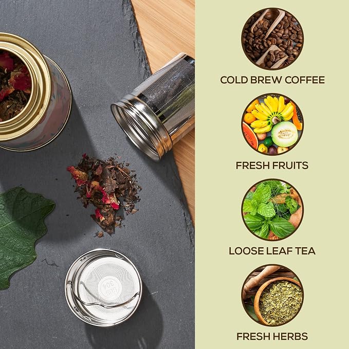 Leaflife Premium Bamboo Tea Infuser Bottle - Image 8