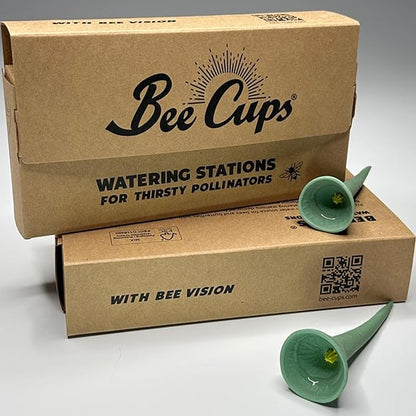 5 Pack, Bee Watering Station, 100% Handmade Porcelain, Bee and Butterfly Feeder - Image 8