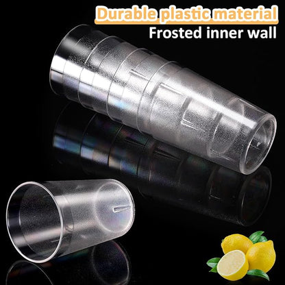 Meanplan 12 Pack Plastic Reusable Drinking Glasses Restaurant Grade 8 oz - Image 4