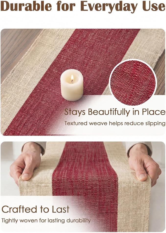 Table Runner, 13.8" × 72", 100% Natural Ramie, Handwoven | 100% Natural Ramie - Image 6
