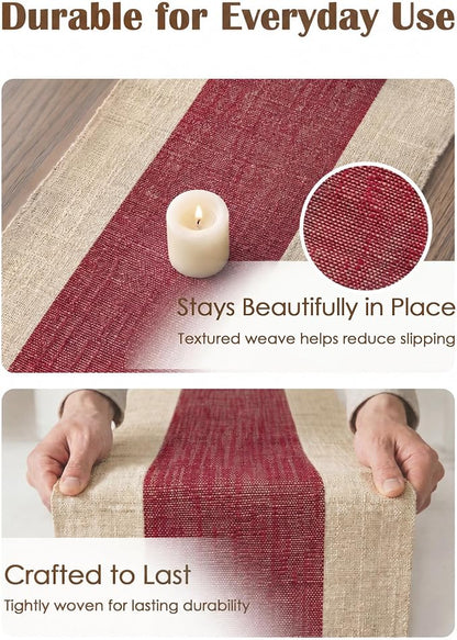 Table Runner, 13.8" × 72", 100% Natural Ramie, Handwoven | 100% Natural Ramie - Image 6