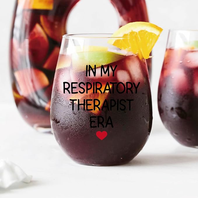 AGMDESIGN In My Respiratory Therapist Era Funny Wine Glass - Image 3