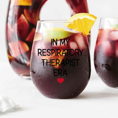 AGMDESIGN In My Respiratory Therapist Era Funny Wine Glass - Image 3