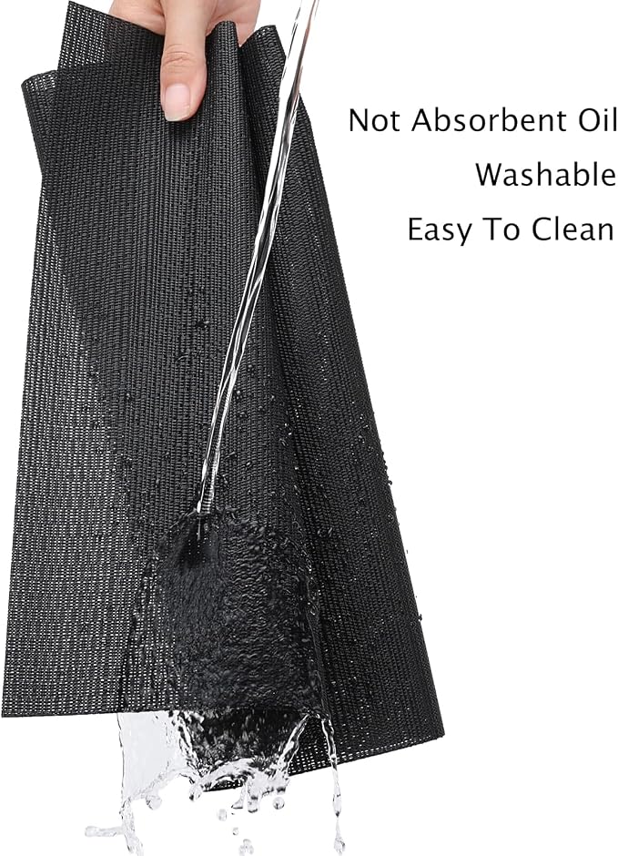 Myir JUN Black Table Runner Home Decor Dining Table Runners | Vinyl Table - Image 7
