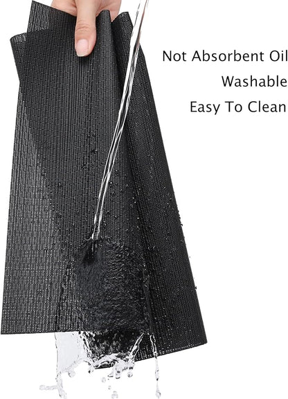 Myir JUN Black Table Runner Home Decor Dining Table Runners | Vinyl Table - Image 7