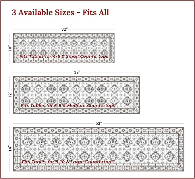 Heat Resistant Table Runner, 53 x 14 Inch - Image 4