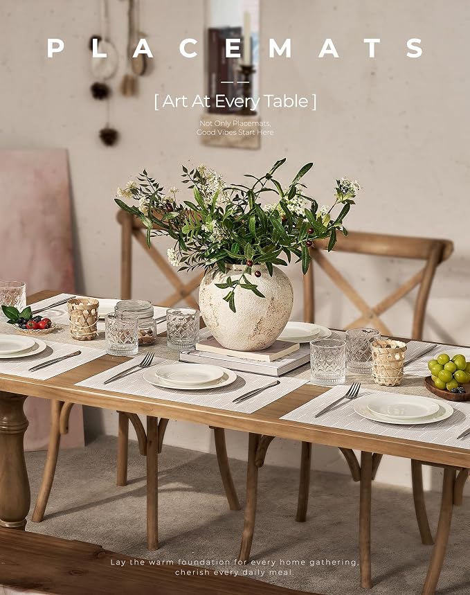Leetaltree Pale Beige Placemats Set of 4 - Image 2