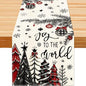 Christmas Winter Table Runner, Christmas Tree Ball Tabletop Runners Xmas Joy to by Unknown
