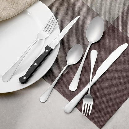 8 Piece Dinner Forks Set, Food-Grade Stainless Steel Forks Silverware, Cutlery - Image 5