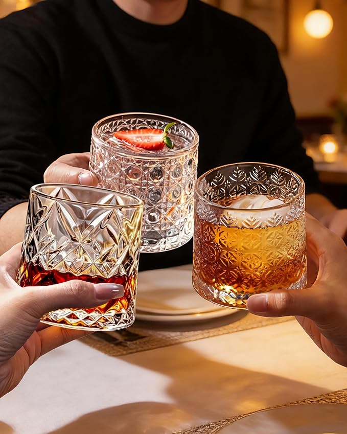 CEEFU 360° Spinning Whiskey Glasses Set - Image 4