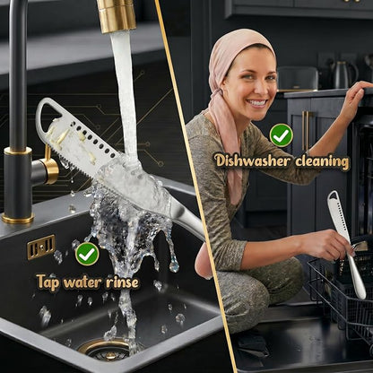 2 Pack Stainless Steel Butter Knife Set - 3 in 1 Butter Spreader Knife - Image 7