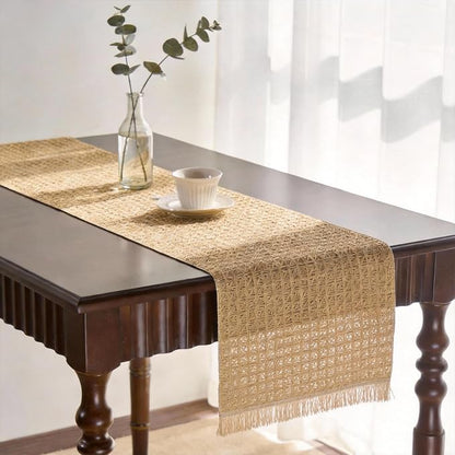 Handwoven Jute Table Runner by EphyrosaHome