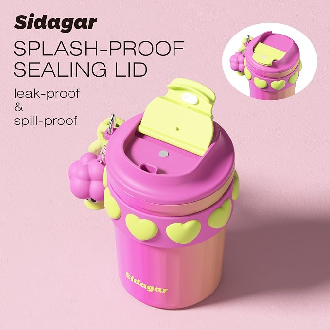 SDGA+ 12 oz Travel Coffee Mug Spill Proof Leak Proof, Stainless Steel Thermal - Image 3