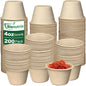 4 oz Small Disposable Bowls, 200 Pack Mini Paper Bowls | Eco-friendly by HOME