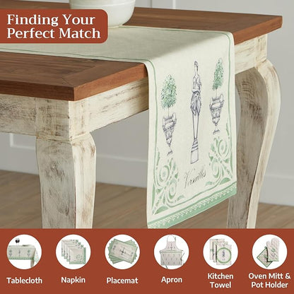 Maison d' Hermine Table Runner 100% Cotton 14.50" x 108" | Table Runners 108 - Image 4