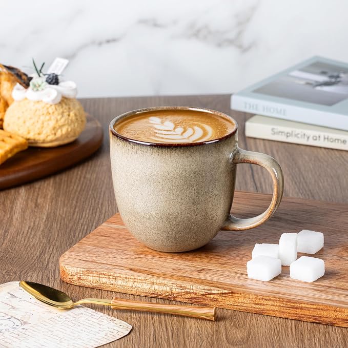 AmorArc 12oz Coffee Mugs, Ceramic Coffee Mugs set of 6 - Image 3
