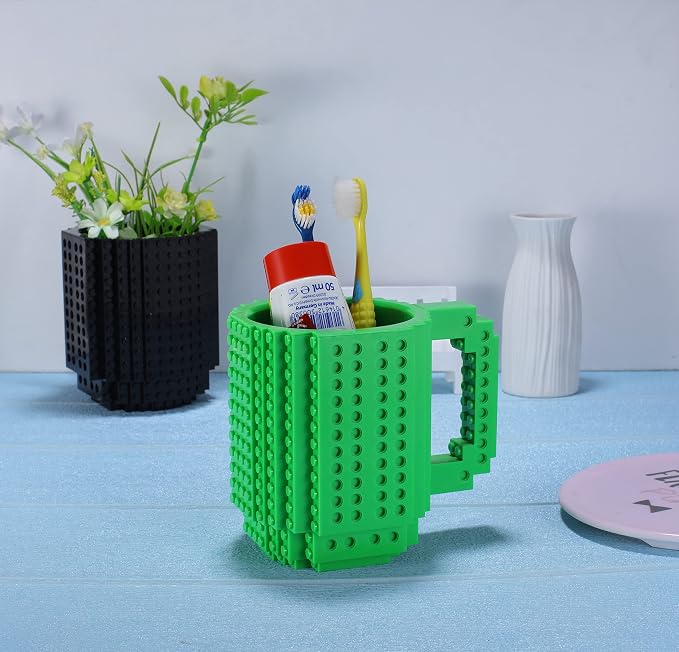 DEEXITO Build on Brick Coffee Mugs, Creative DIY Kids Party Cups - Image 6