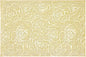 Gold Placemats Set of 6 Rectangle Pressed Vinyl Metallic Flower Place Mats Hollow-Out Rose Heat Resistant Waterproof Oil-Proof Table Mats Decorative for Kitchen Table Holiday Wedding Party Decor