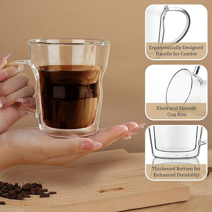 Joeyan 12oz Double Wall Insulated Coffee Mugs - Image 4