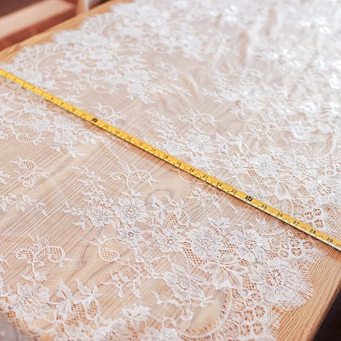 5 Pcs White Lace Table Runner 30 x 120 Inch Vintage Rustic Table Runner - Image 7