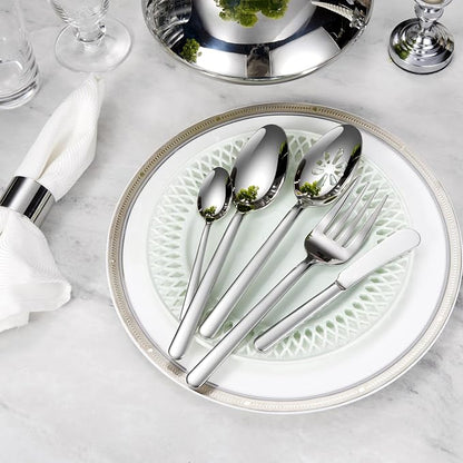 Premium Aline 4-Piece 5.8-Inch Dessert Spoon Set | 18/10 Stainless Steel Small - Image 6