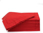 Lightnpro Christmas Red Cotton Napkins Set of 12, Beautiful Handmade Hemstitched Dinner Cloth Napkins, Washable and Reusable for Dining, Parties, Weddings, Holiday & Everyday Use - 18x18 Inch Red