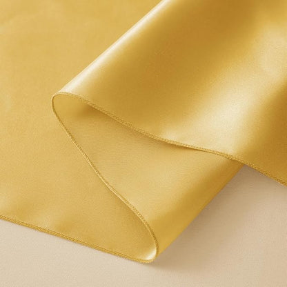 Horbaunal 6 Pack Satin Runners 12 x 72 Inch, Luxury Gold | Bright Silky Smooth - Image 6