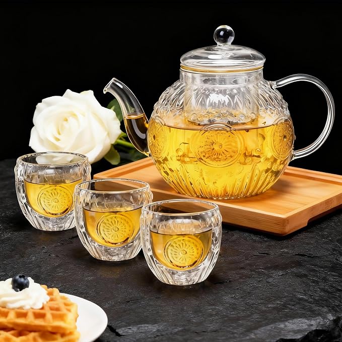Bandesun Vintage Glass Teapot Set - Image 6
