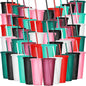 Honeydak 60 Pack Tumbler with Straw and Lid Bulk Glitter Plastic Cups Water by Honeydak