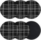 Simple Grid Coasters Set of 6, Absorbent Coasters by Unknown