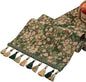 Ditsy Floral Table Runner Small Daisy Green 13 x 48 Inch | Jacquard Weave by HomeyHo