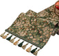 Ditsy Floral Botanical Boho Table Runner Green 13 x 71 Inch | Jacquard Vintage by HomeyHo