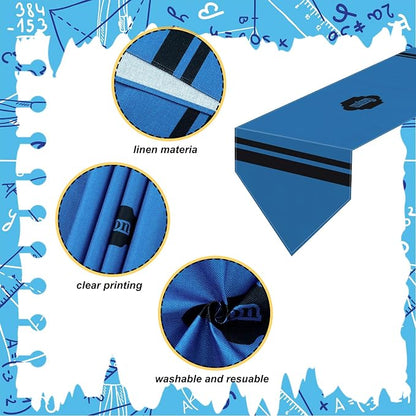 4 Pcs Crayon Table Runner 71 x 13 Inch Preschool Back to School Classroom - Image 3