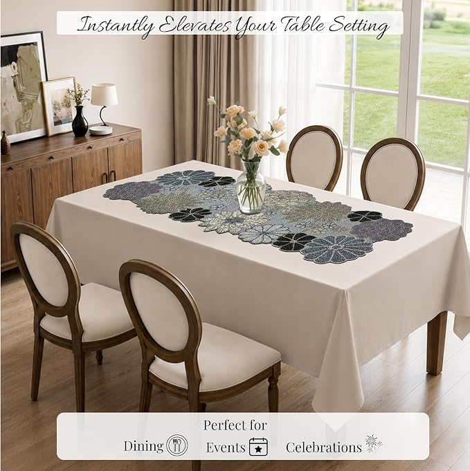 Beaded Table Runner 13 x 36 Inch - Image 5