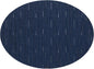 Chilewich Bamboo Placemats Set of 4 - Woven Oval Placemats - Reusable, Stain-Resistant, Indoor/Outdoor Tabletop Protection - 19" x 14" - Lapis