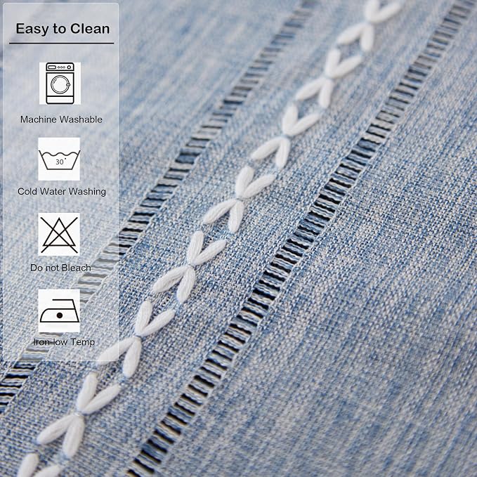 Farmhouse Rustic Blue Table Runner - Image 6
