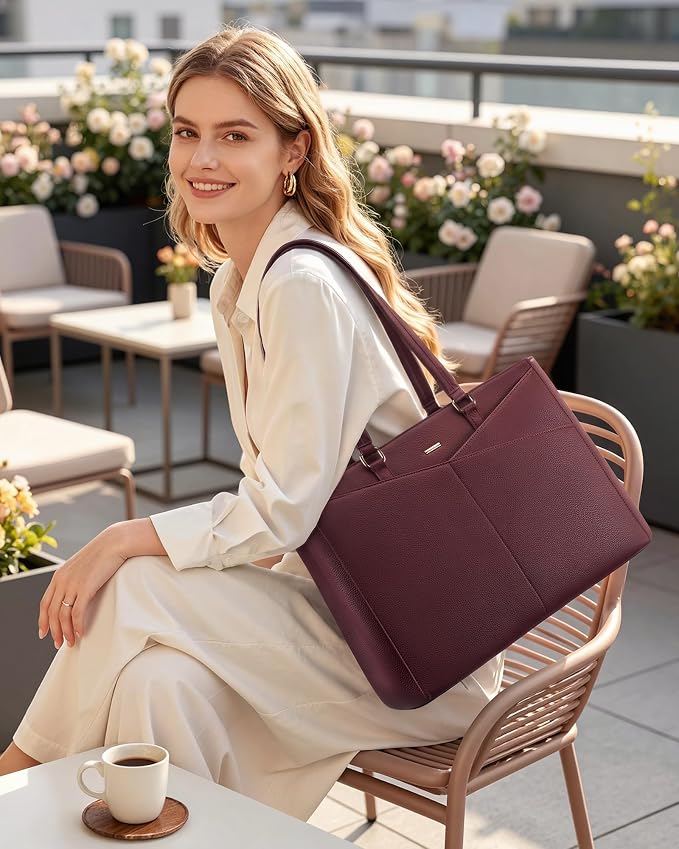 LOVEVOOK Lunch Tote Bag for Women, 3 in 1 Work Bag - Image 2