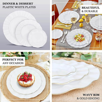 Efavormart 10 Pack Hard Plastic Large Dinner Plates - Image 4