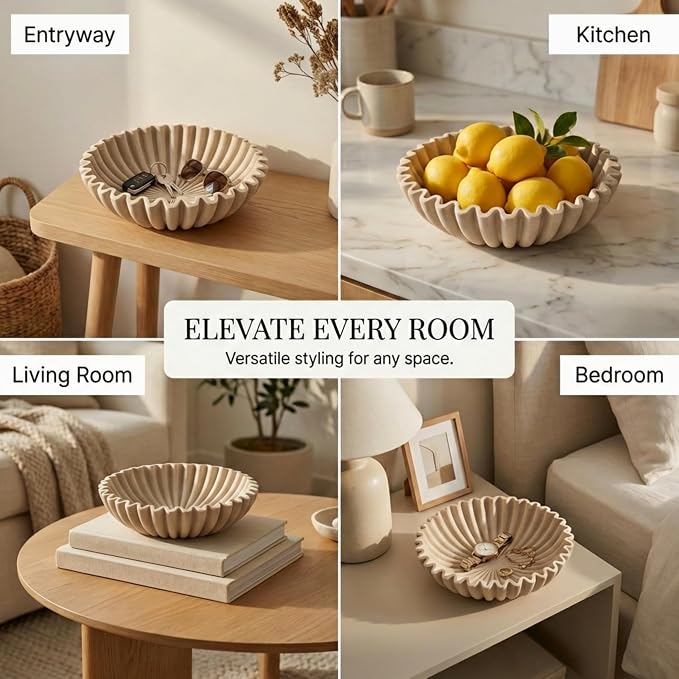 OAKOA Large Decorative Bowl for Home Decor - Image 4