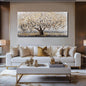 Gold Wall Decor Large Framed Canvas Art for Living Room Vintage Botanical Pictures Office Poster Prints Artwork Paintings for Home Hotel 29”x58”
