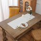 Gernaice 2PCS Boho Table Runner, Modern Plaid Cotton Linen Farmhouse Table by Gernaice