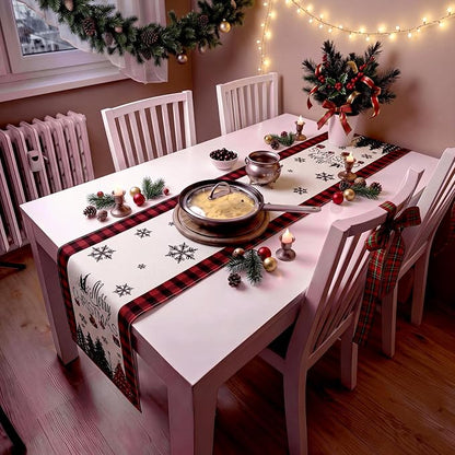 Gilprop 3 Pcs Holiday Table Runners Seasonal Tablecloth, 13x72 Inch | Farmhouse - Image 7
