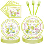 96Pcs Tennis Party Decorations Tableware Set Tennis Served Birthday Paper by EUOYUFO