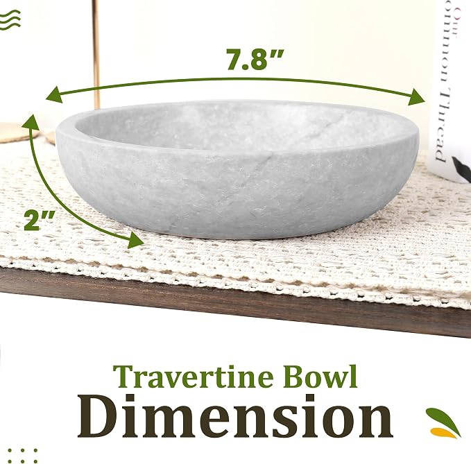 FNTSTICGOODS Travertine Decorative Bowl - Image 2