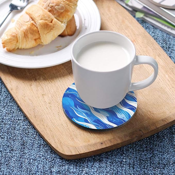 Baseball Blue Stripe Absorbent Coaster - Image 5