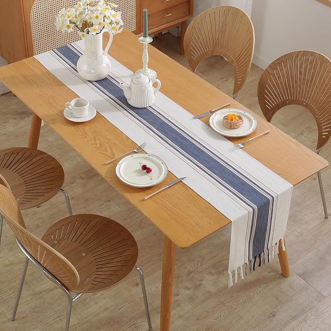 Blue Table Runner 90 Inches Long - Image 5